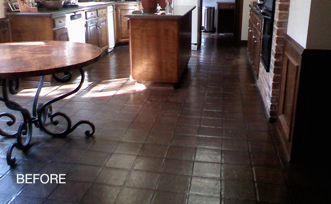 Professional Saltillo Cleaning Services Austin Tx Stained Saltillo